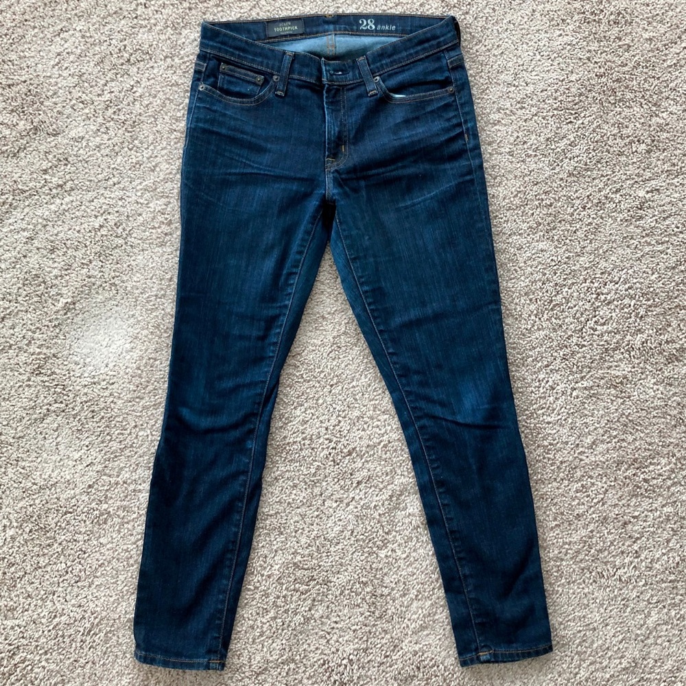 Jcrew Toothpick Jean in Classic Rinse - Picture 3 of 4